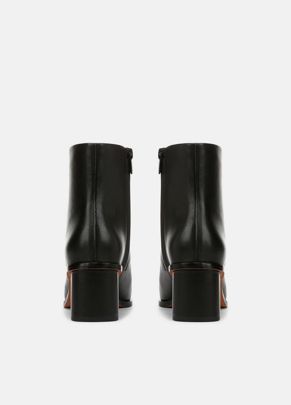 Womens Gema Leather Ankle Boot, Black, Size 7 Vince Product Image