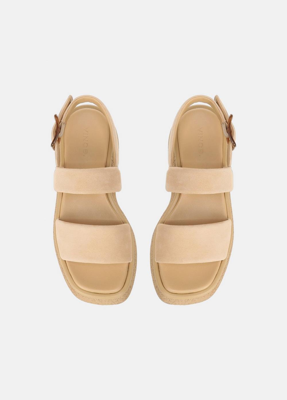 Womens Laguna Suede Leather Platform Sandal, Blonde, Size 5 Vince Product Image