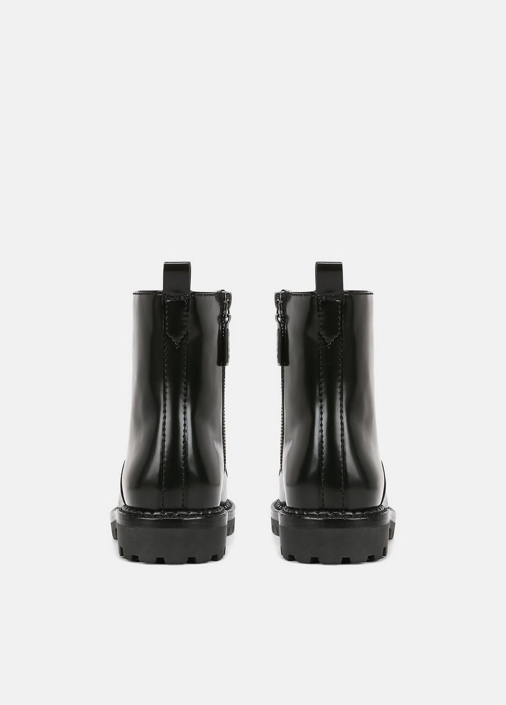 Womens Cabria Leather Lug Boot, Black/black, Size 8.5 Vince Product Image