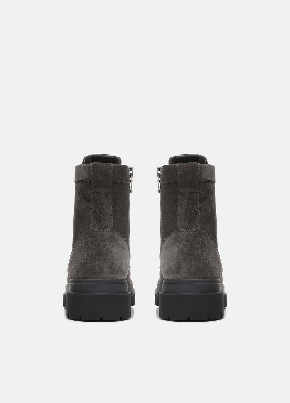 Womens Cabria Suede Lug Boot, Dark Clay, Size 7 Vince Product Image