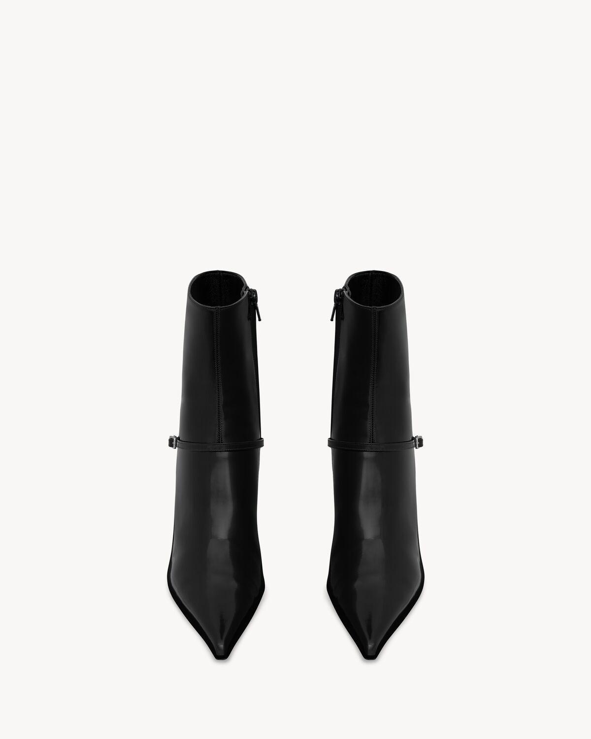 vendome booties in glazed leather Product Image