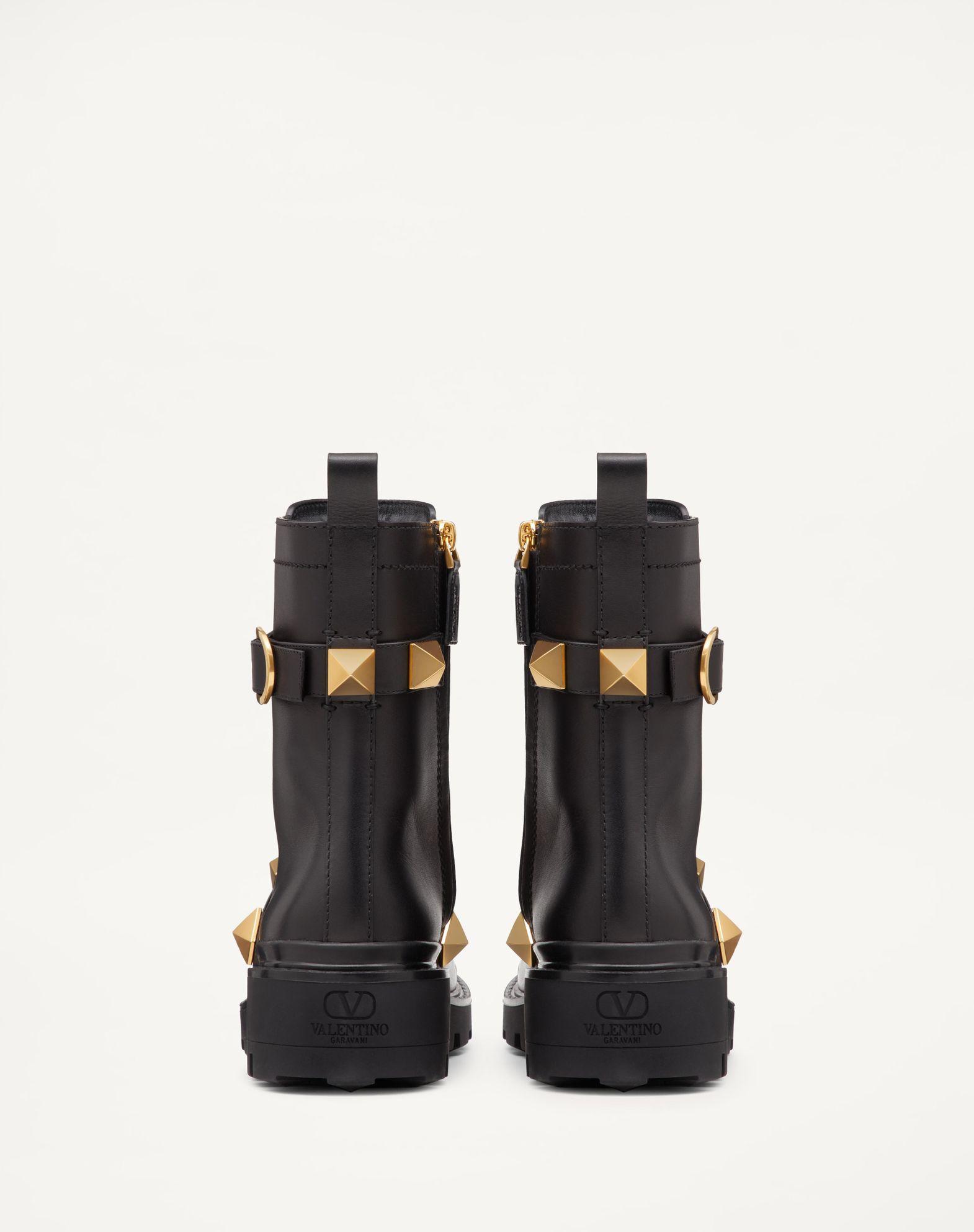 Roman Stud Calfskin Combat Boot 40Mm Product Image