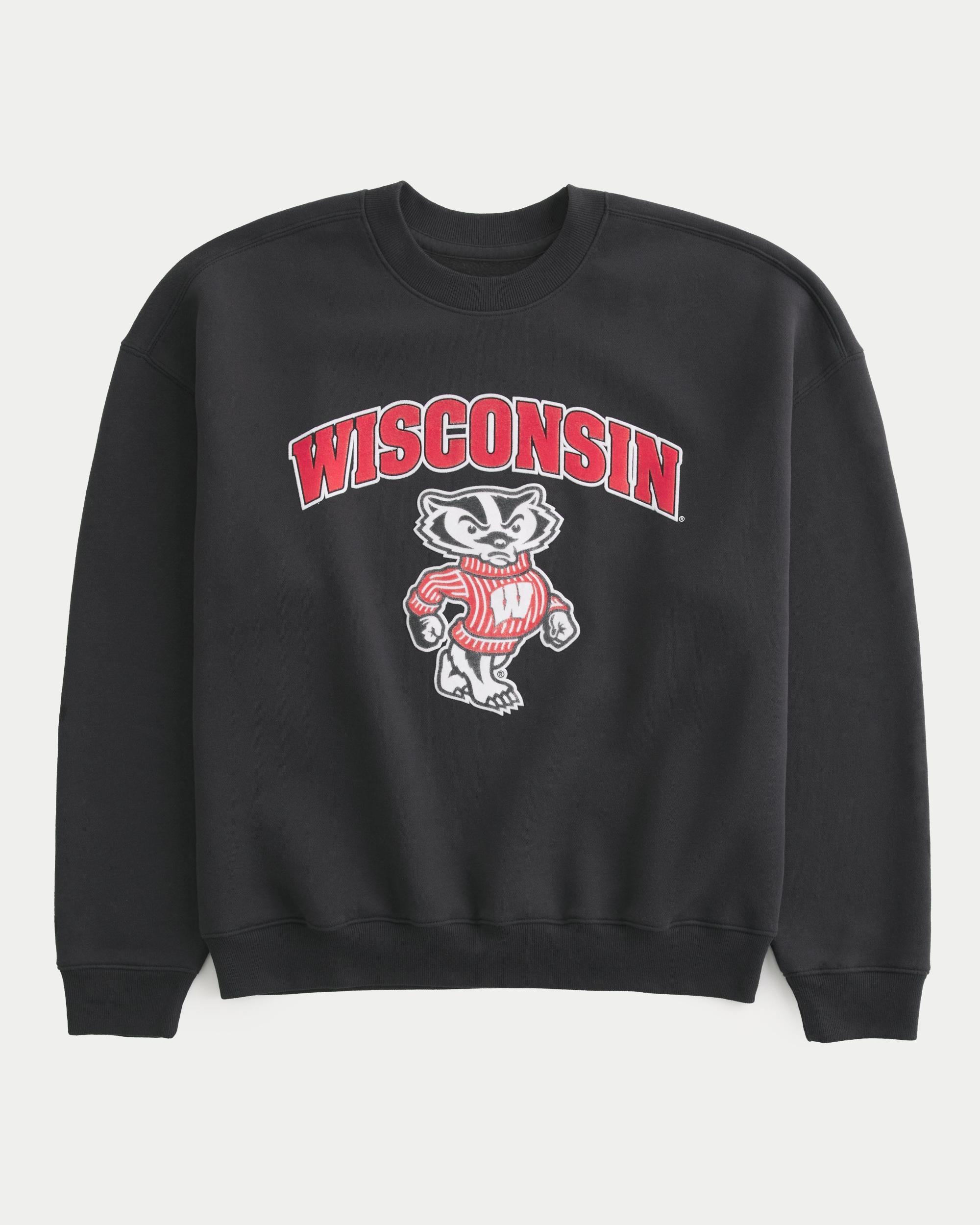 Boxy Indiana University Hoosiers Graphic Crew Sweatshirt Product Image
