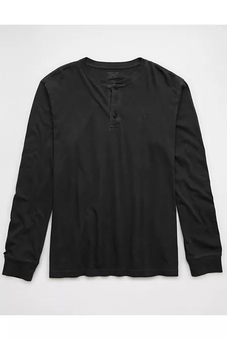 AE Long-Sleeve Henley T-Shirt Men's Product Image