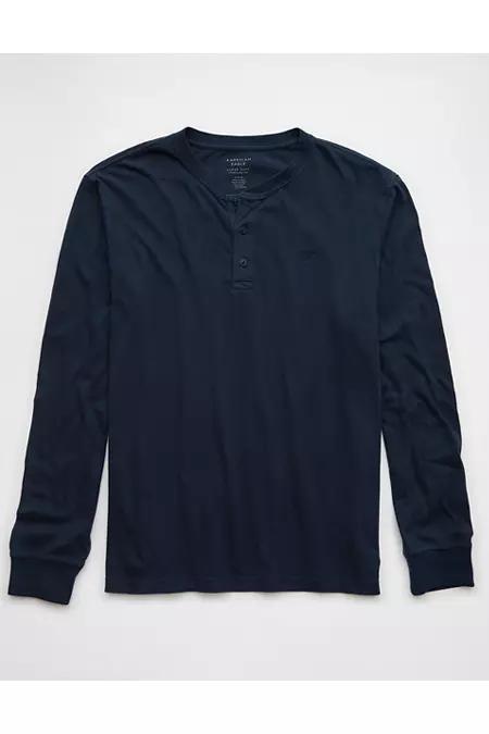 AE Long-Sleeve Henley T-Shirt Men's Product Image