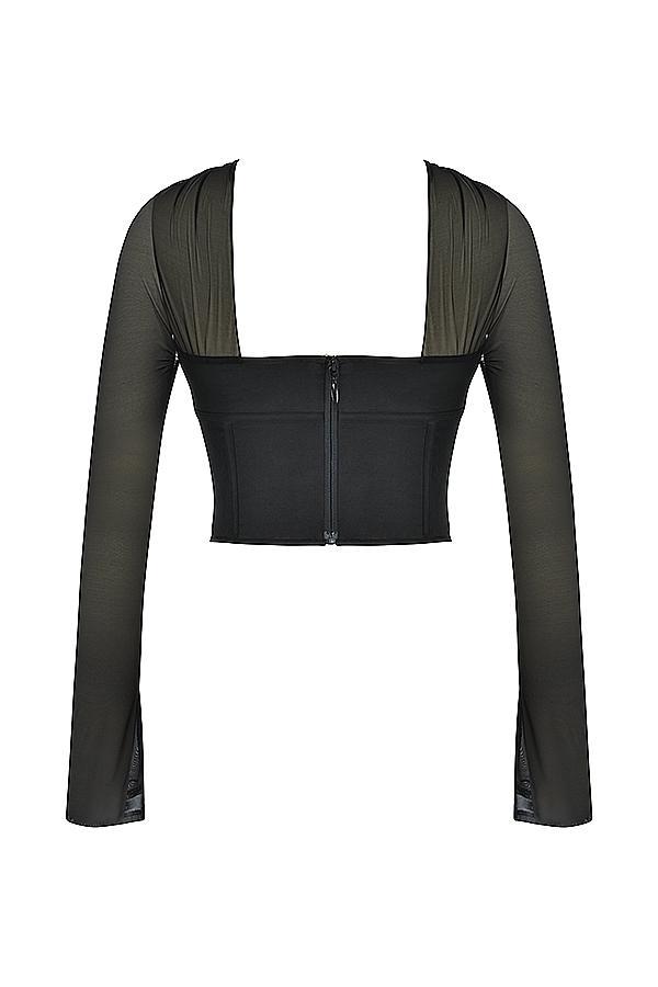 Mina Black Structured Corset Product Image