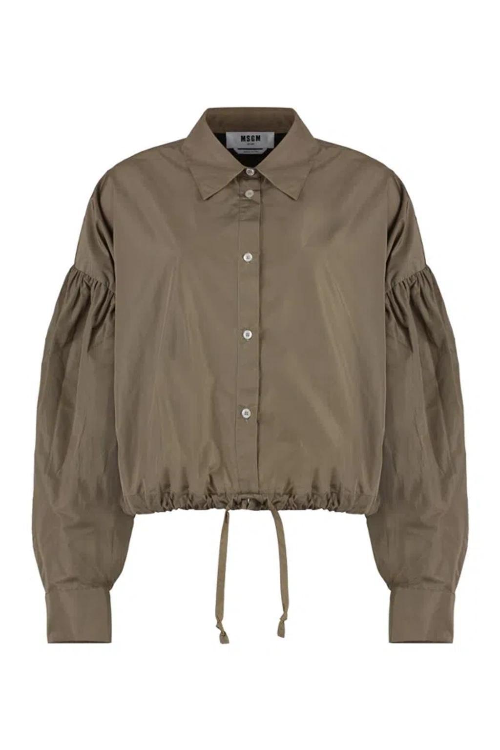MSGM Drawstring In Beige Product Image