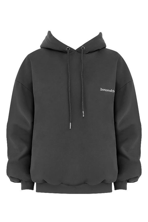 Halo Charcoal Oversized Hoodie Product Image