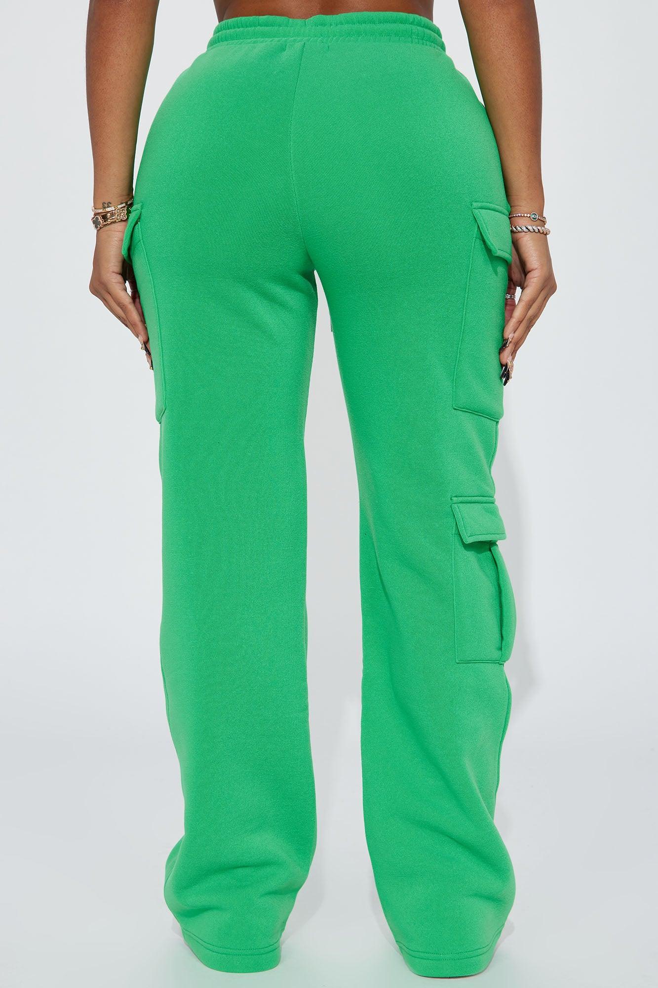 Lorene Fleece Lounge Pant - Green Product Image