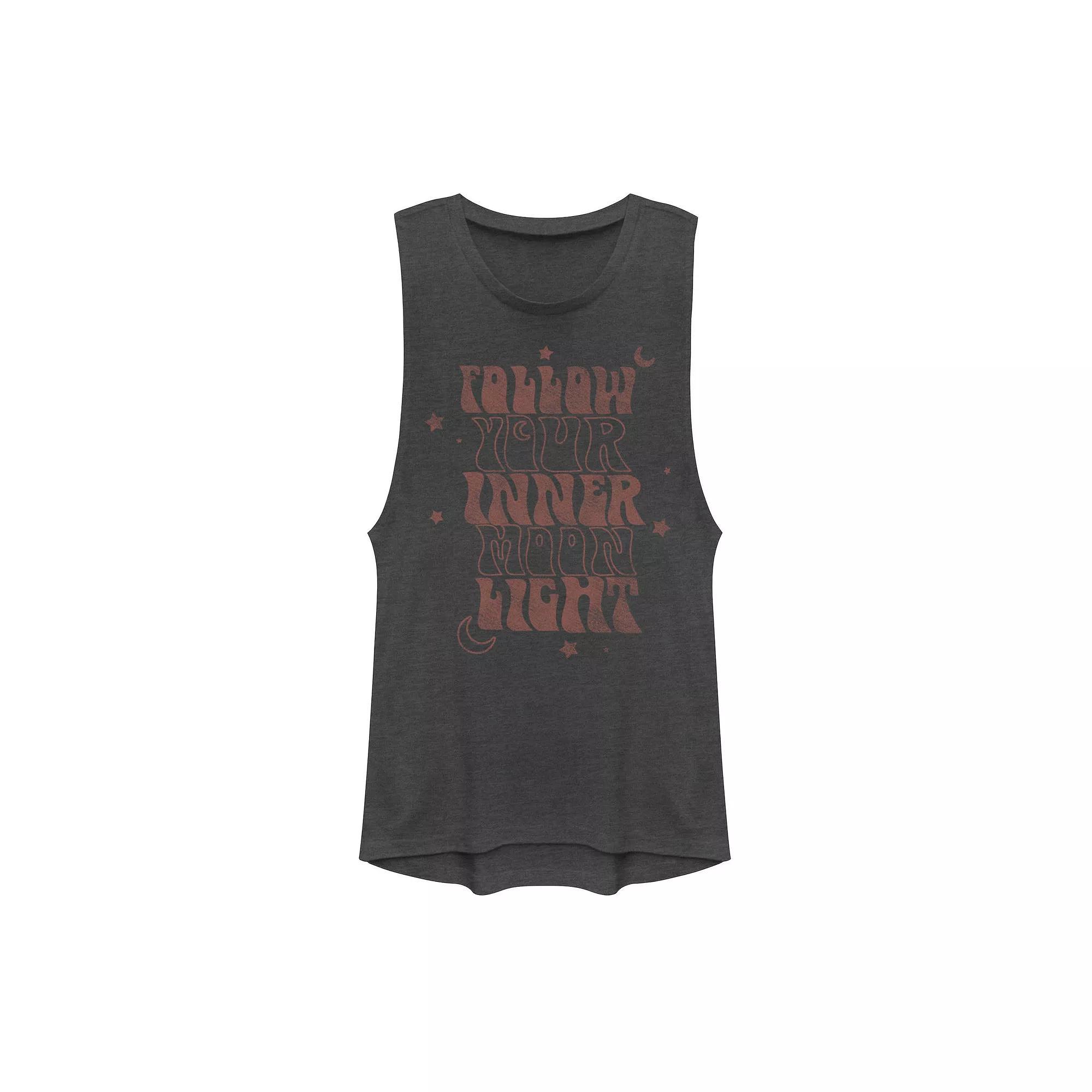 Juniors' Working On A New Me Tank Top, Girl's, Size: XXL, Pine Grey Product Image
