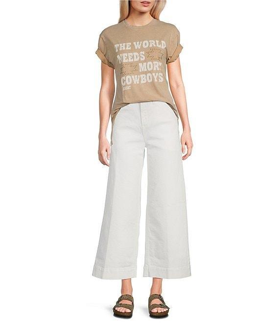 Ariat More Cowboys Western Studded Short Sleeve T-Shirt Product Image