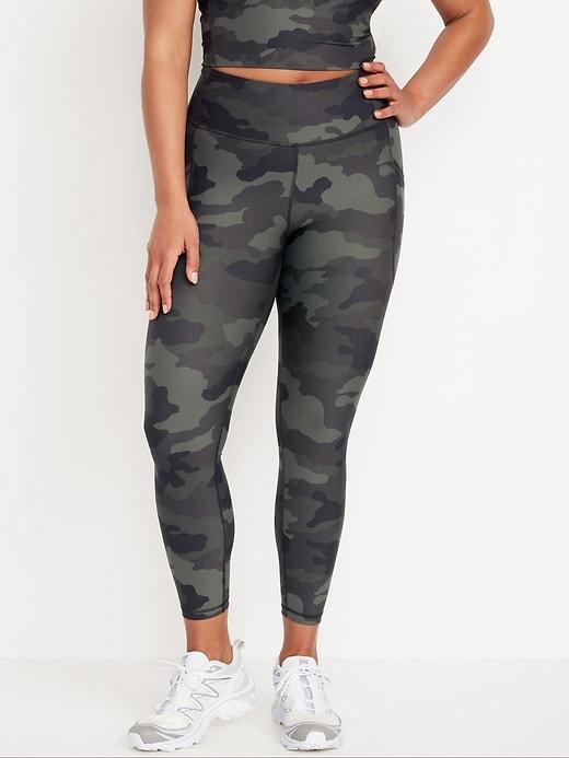 High-Waisted PowerSoft Rib Leggings Product Image