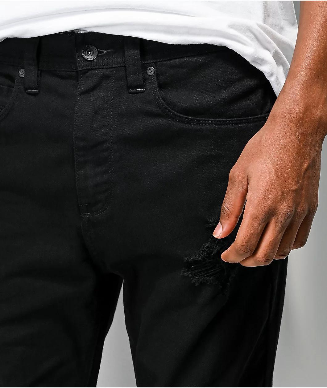 Empyre Verge Tapered Black Skinny Jeans Product Image
