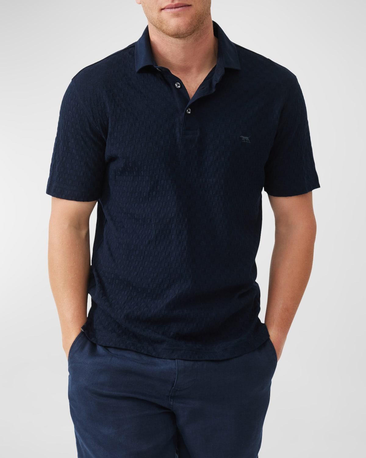 Mens Huntsbury Jacquard Polo Shirt Product Image
