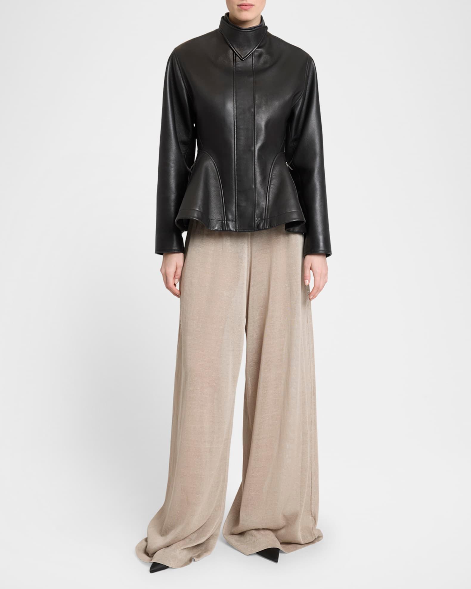 Flowy Silk Linen Knit Pants Product Image