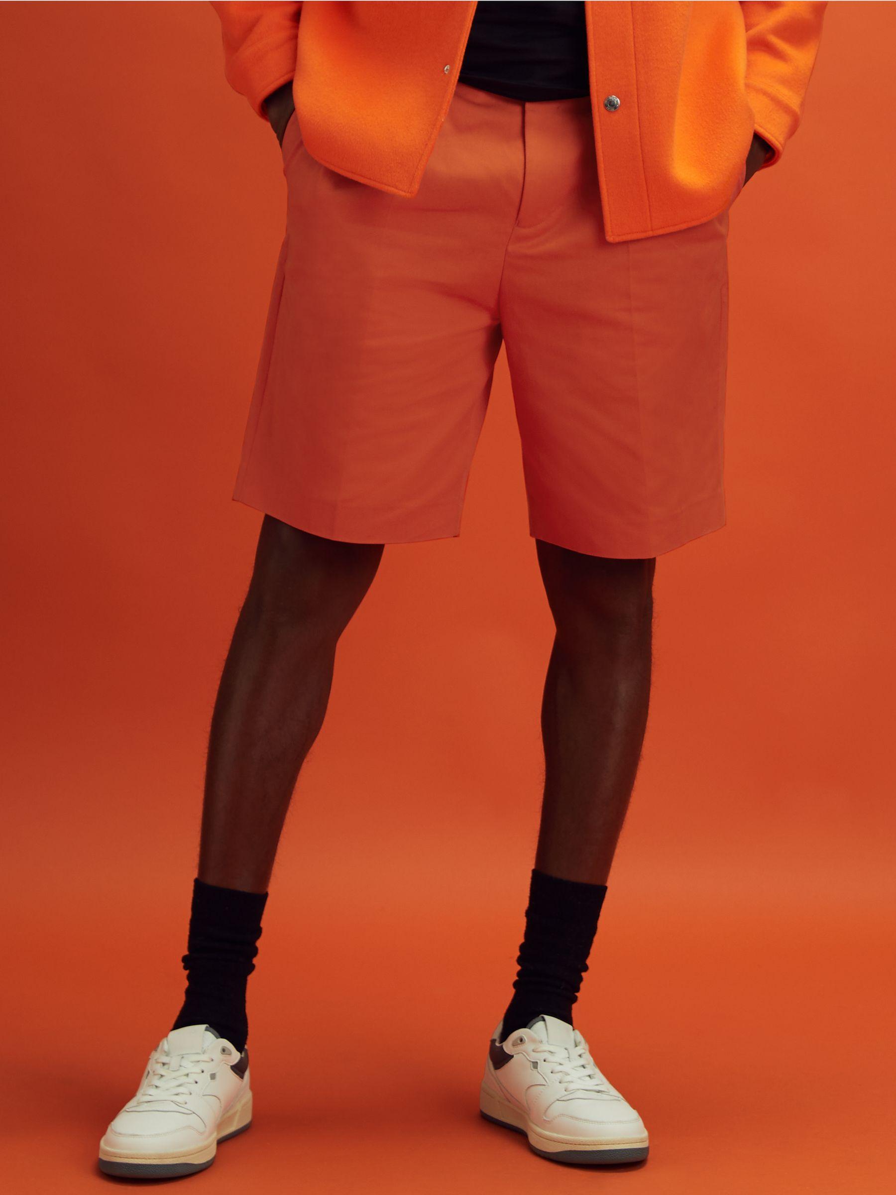McLaren F1 Twill Relaxed Shorts in Papaya Product Image