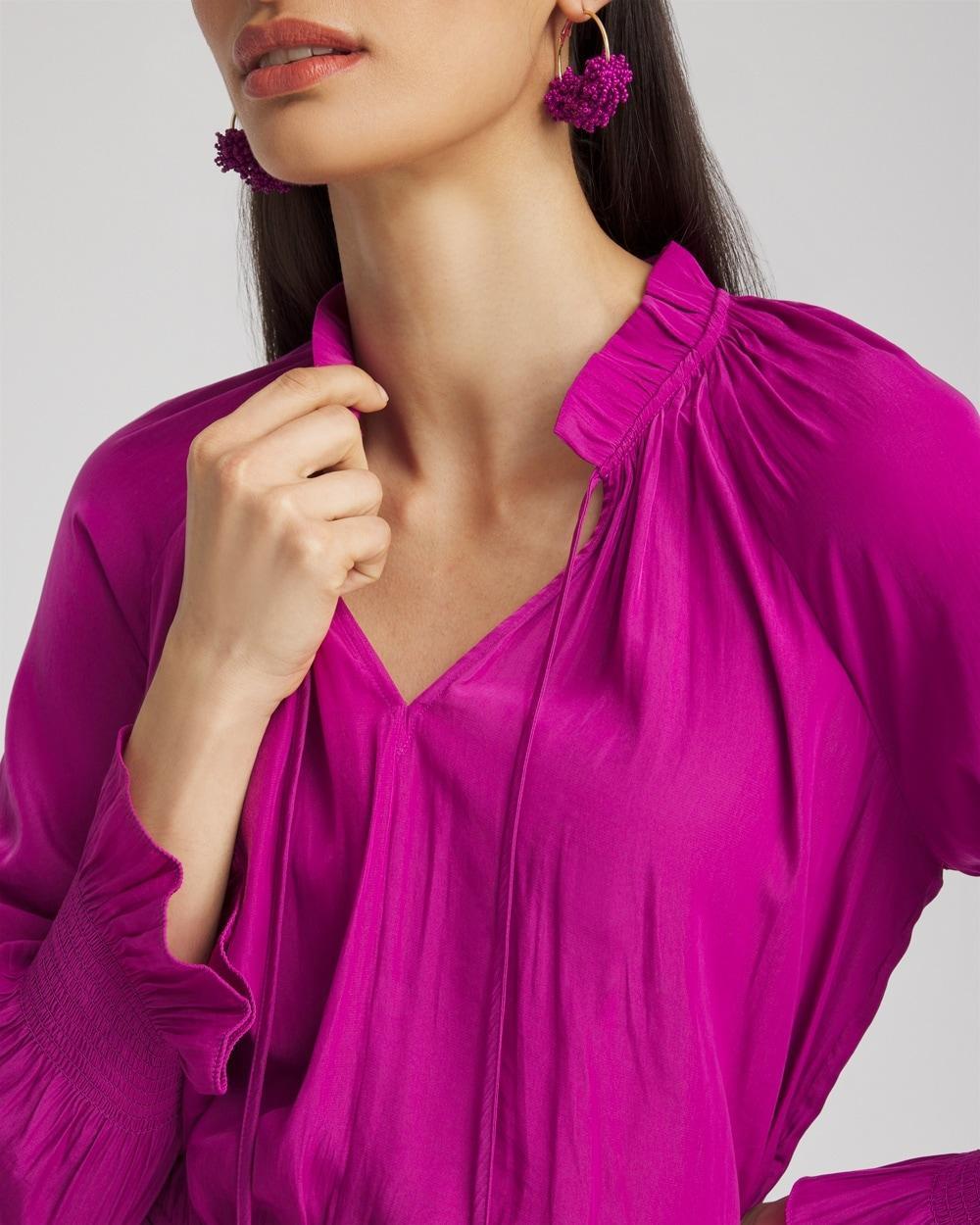 Drop Waist Pleated Tier Dress Product Image