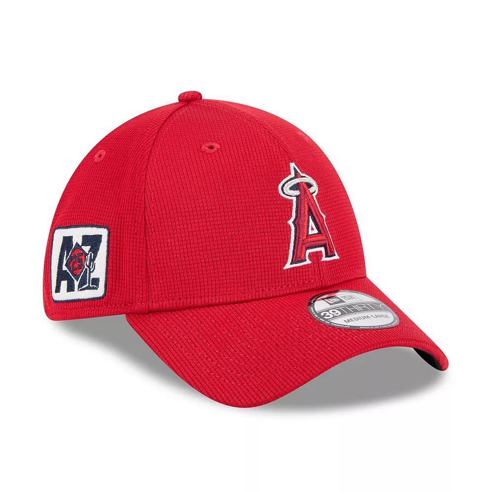 Men's New Era  Red Los Angeles Angels 2025 Spring Training 39THIRTY Flex Hat, Size: Small/Medium Product Image