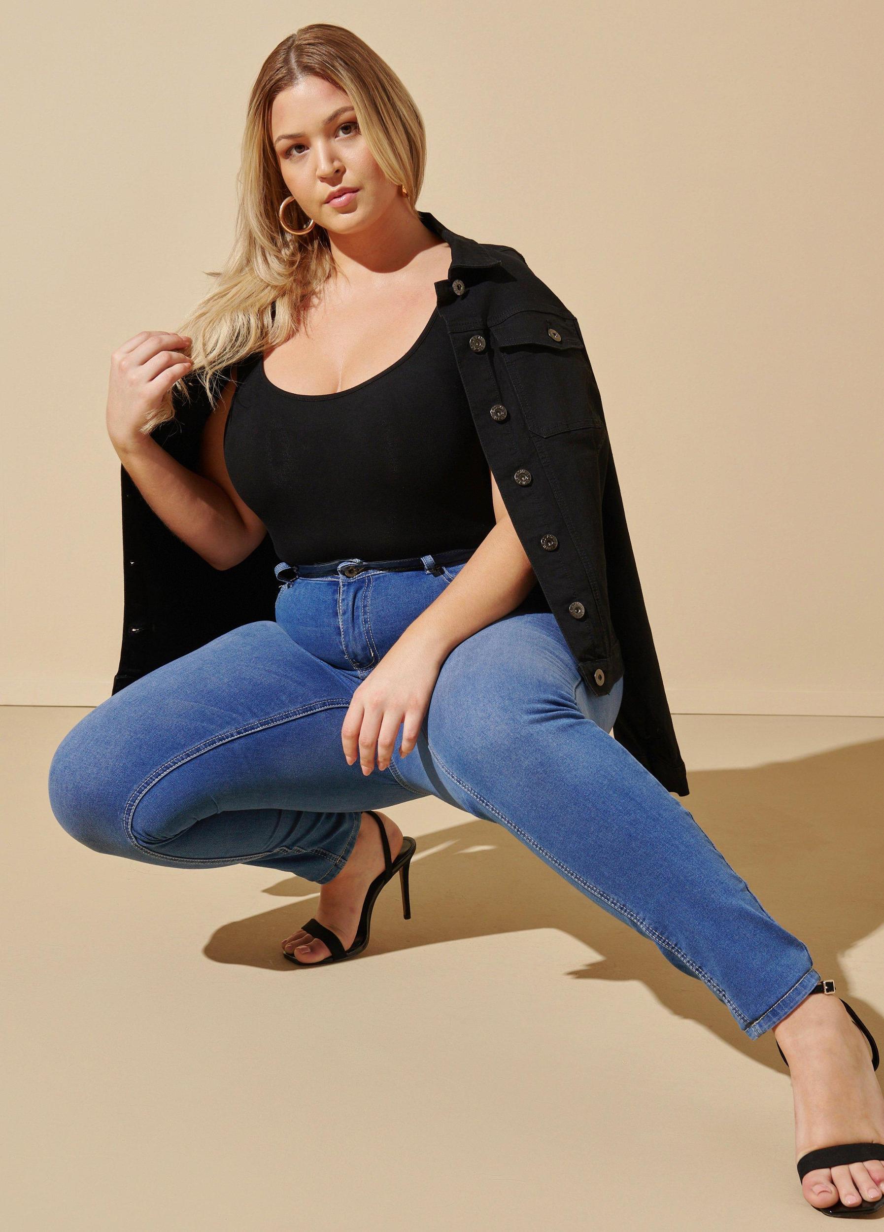 Fearless Medium Wash Skinny Jeans Product Image