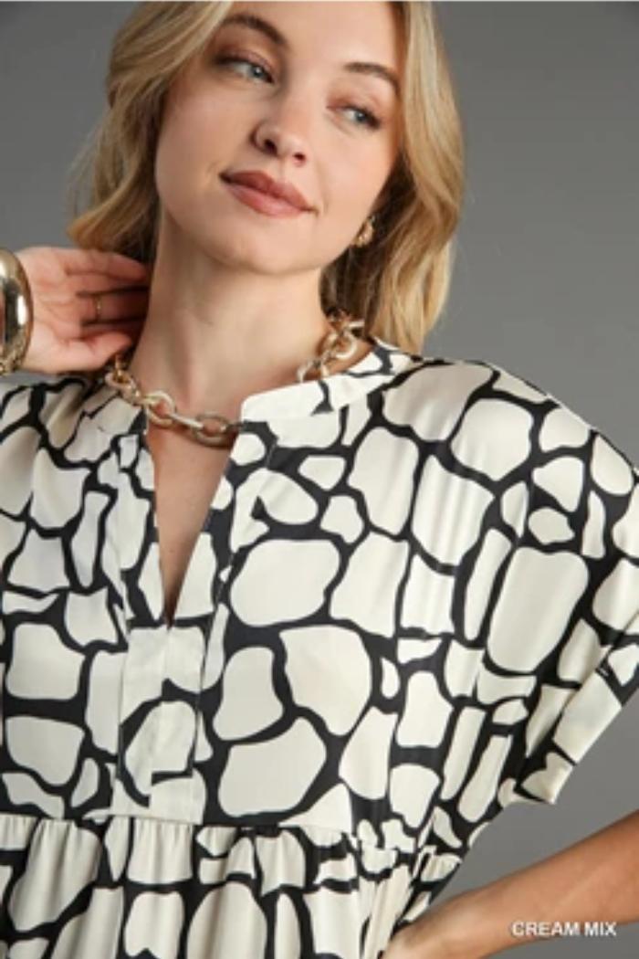 Giraffe Print Dress Product Image