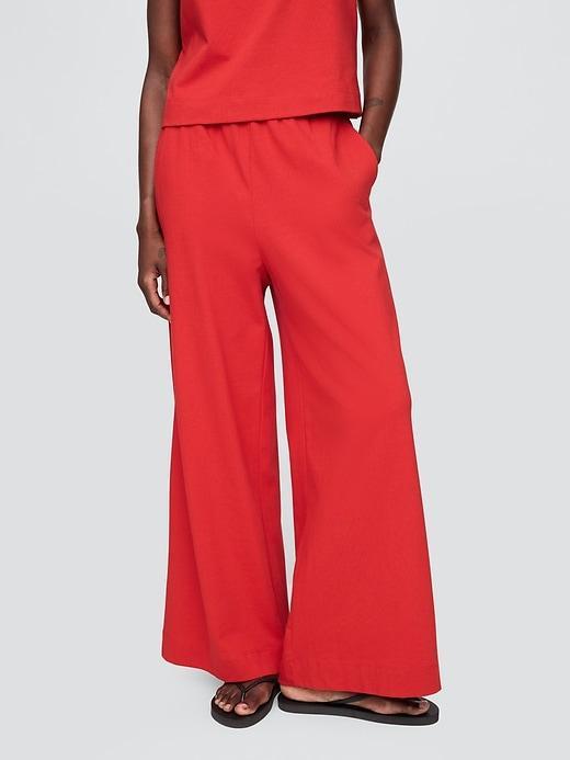 Heavyweight Organic Cotton Wide-Leg Pants Product Image