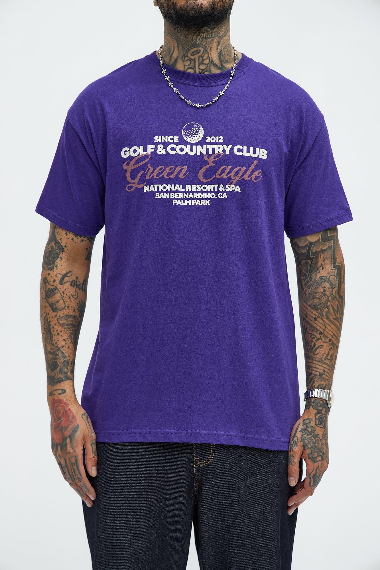 Green Eagle Short Sleeve Tee - Purple Product Image