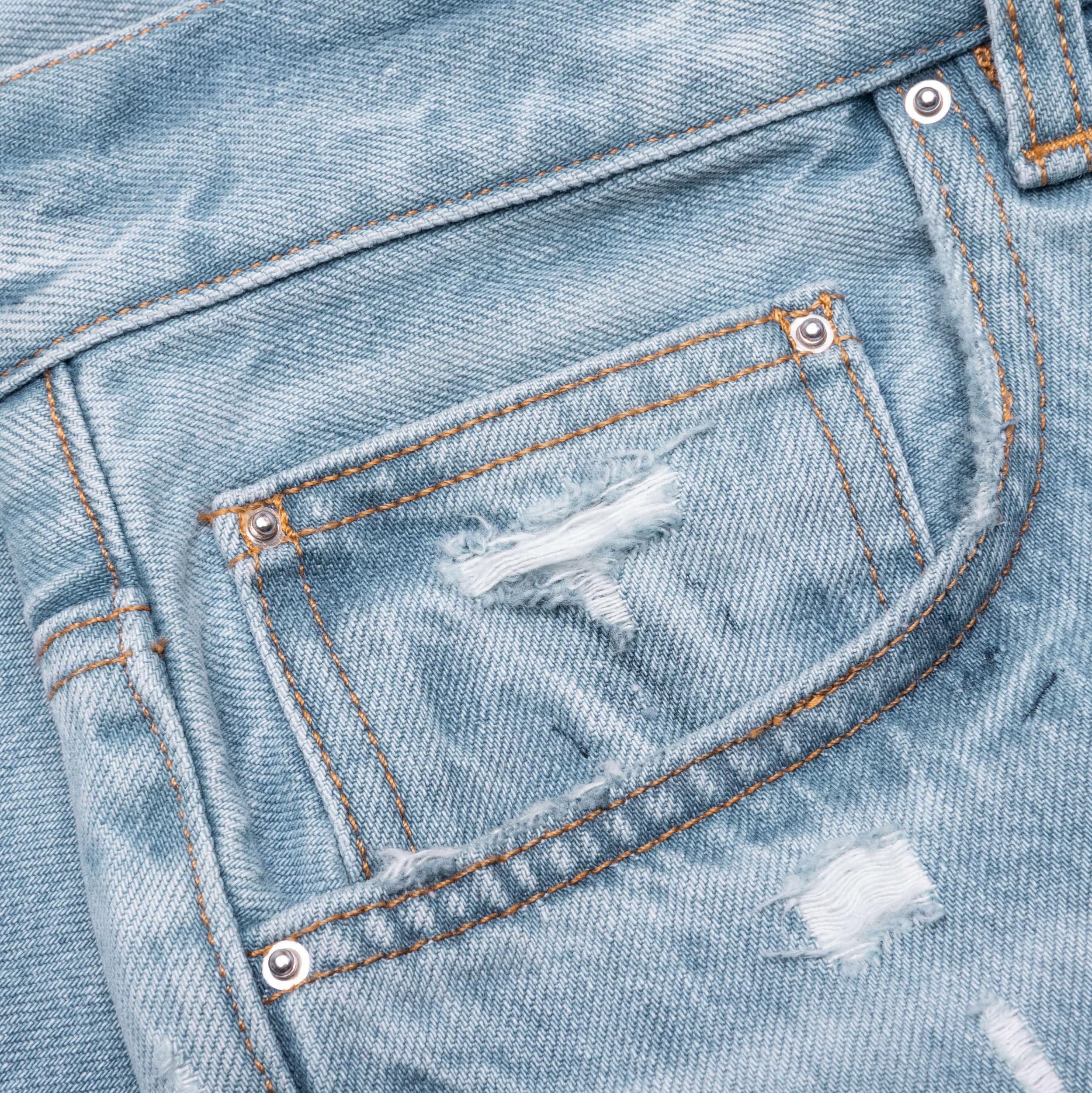 Straight Fit Aloha Patch Jean - Faded Indigo Male Product Image