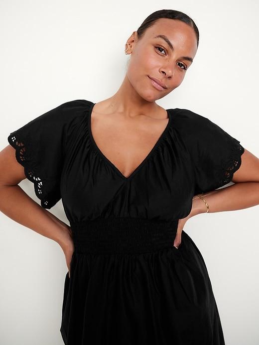 Waist-Defined Midi Dress Product Image