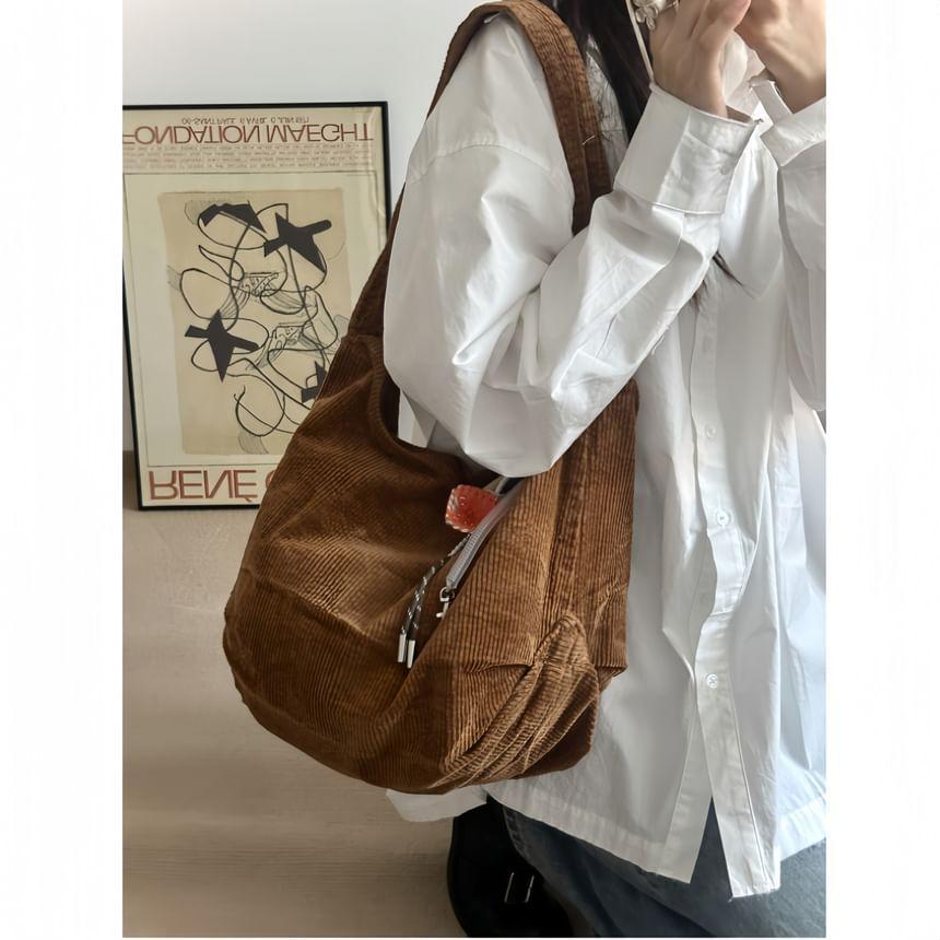 Plain Corduroy Tote Bag Product Image