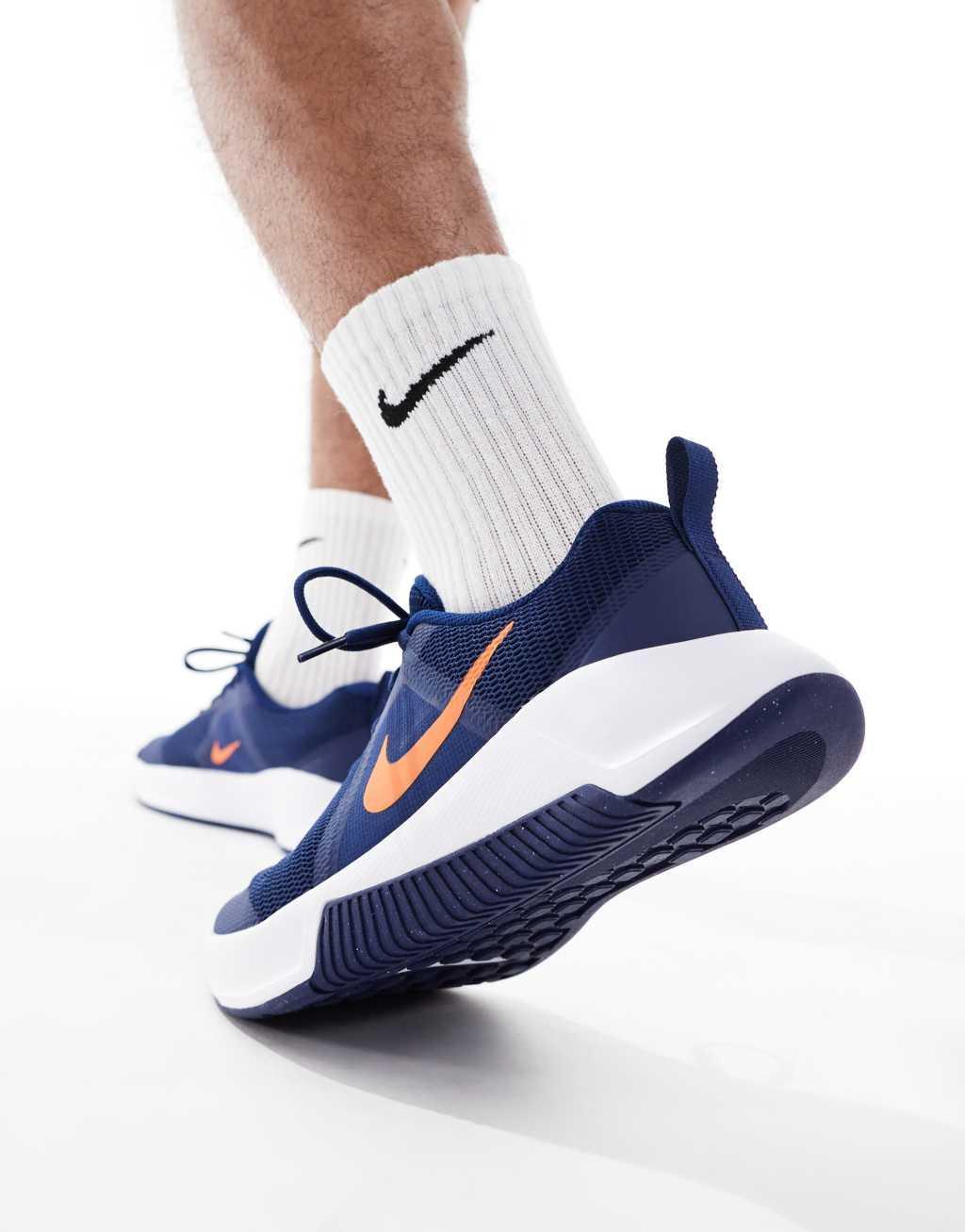 Nike Training MC 3 sneakers in blue and orange Product Image