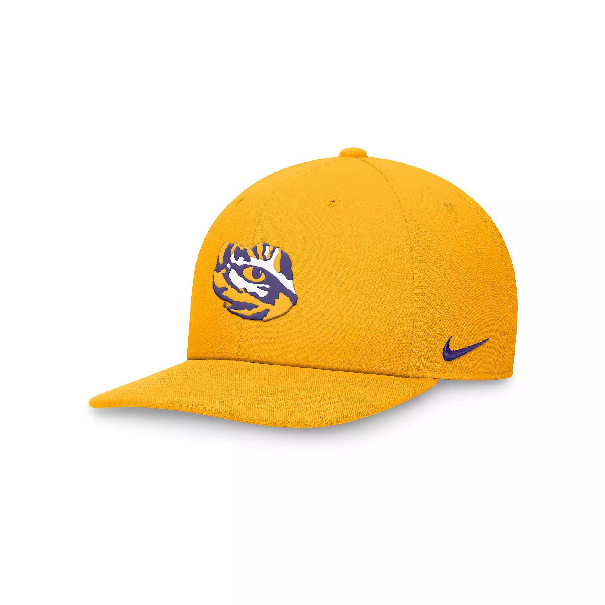 Men's Nike Gold LSU Tigers Primetime Pro Snapback��Hat, Size: Medium/Large Product Image