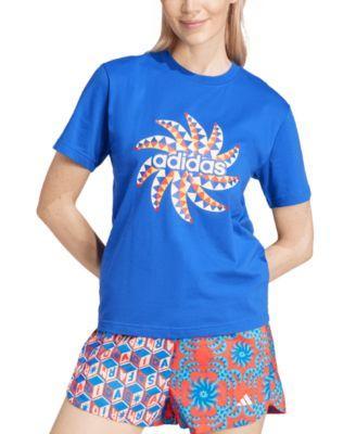 Womens Farm Rio Cotton Printed Logo T-Shirt Product Image