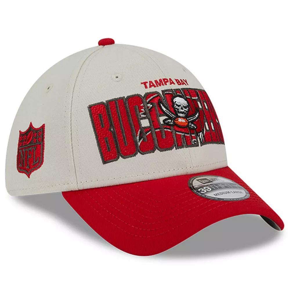 Men's New Era Stone/Red Tampa Bay Buccaneers 2023 NFL Draft 39THIRTY Flex Hat, Size: Medium/Large, Team Product Image