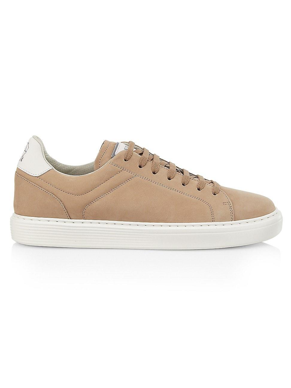 Mens Leather Low-Top Sneakers Product Image