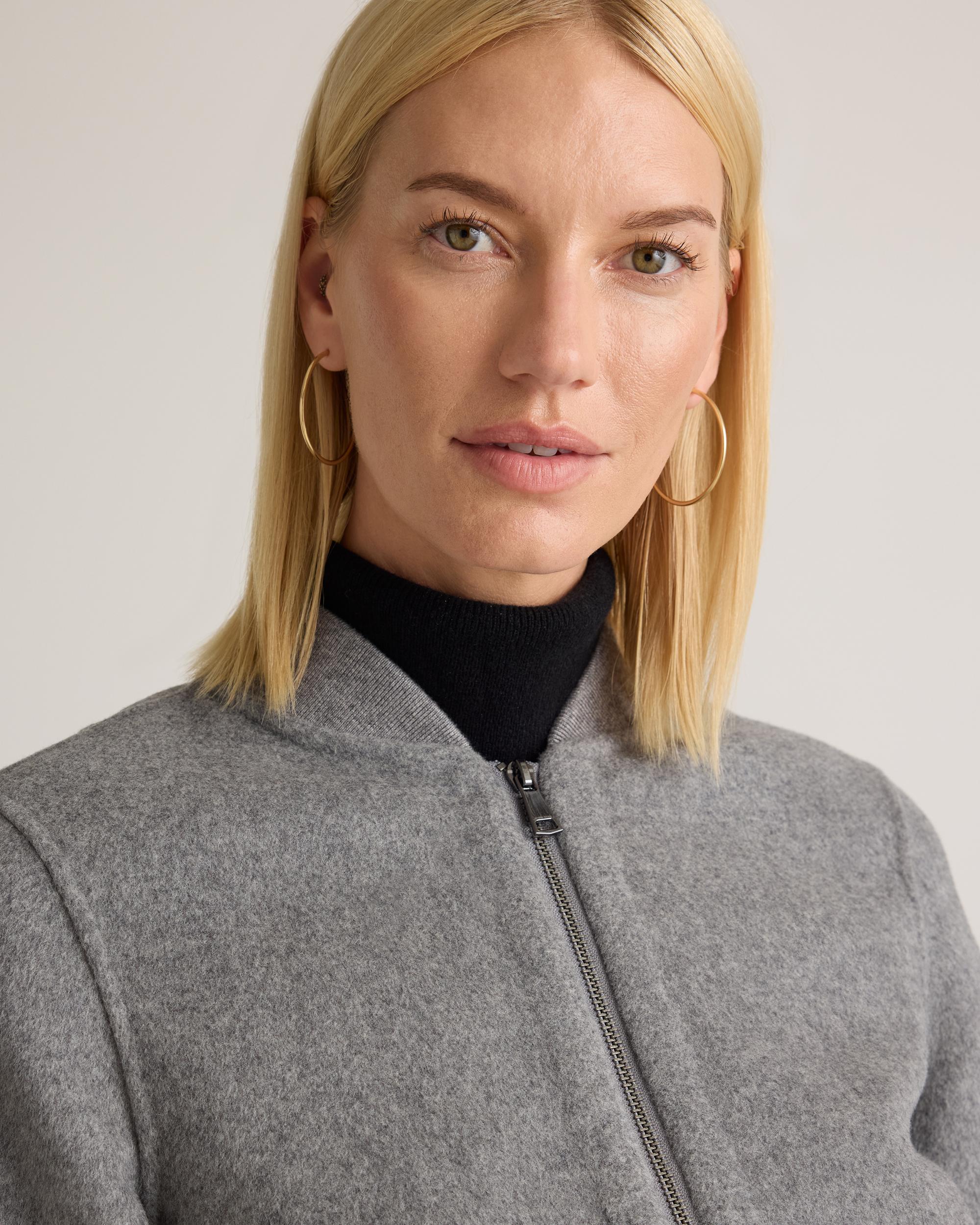 Quince | Women's Double-Faced Merino Wool Bomber Jacket Size XS Product Image