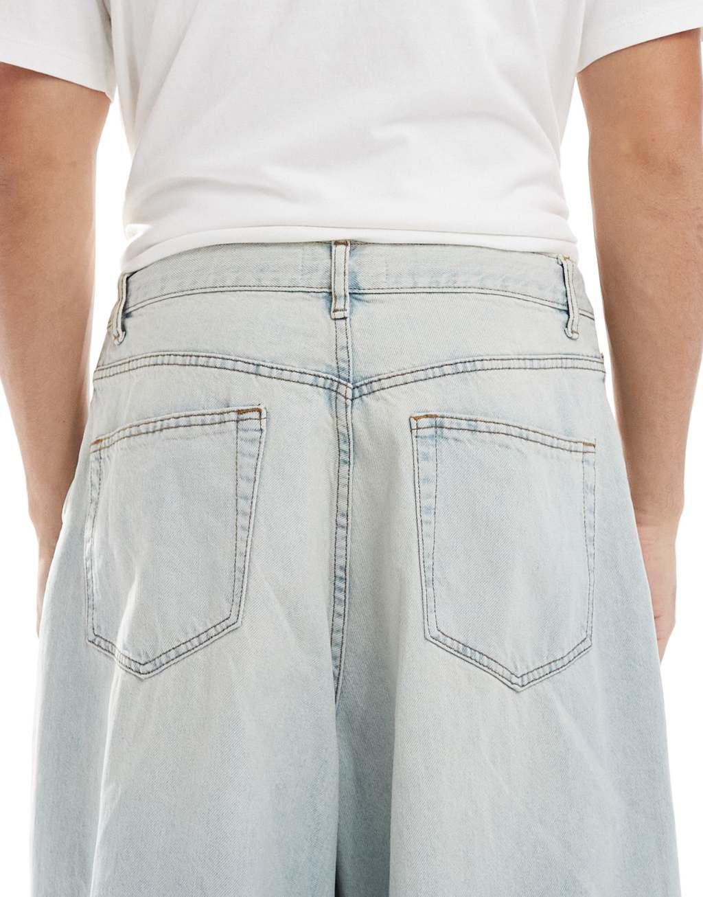 ASOS DESIGN oversized baggy jeans in light wash Product Image