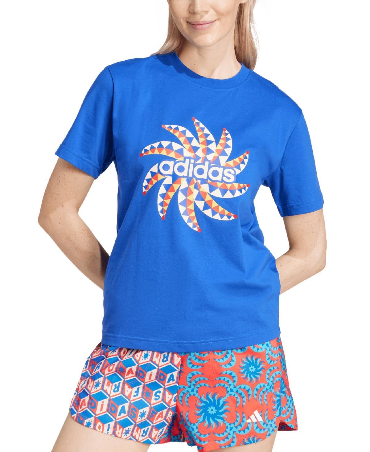 Womens Farm Rio Cotton Printed Logo T-Shirt Product Image