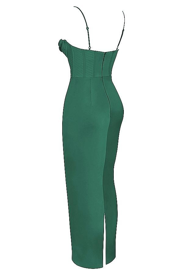 Charmaine  forest corset maxi dress Product Image