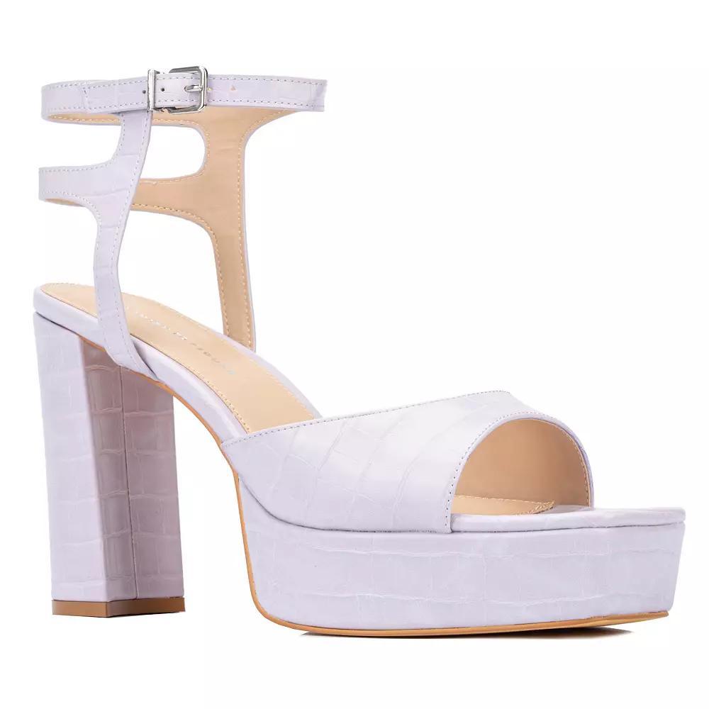 Fashion to Figure Hilari Womens Wide Width Strappy Heels Product Image