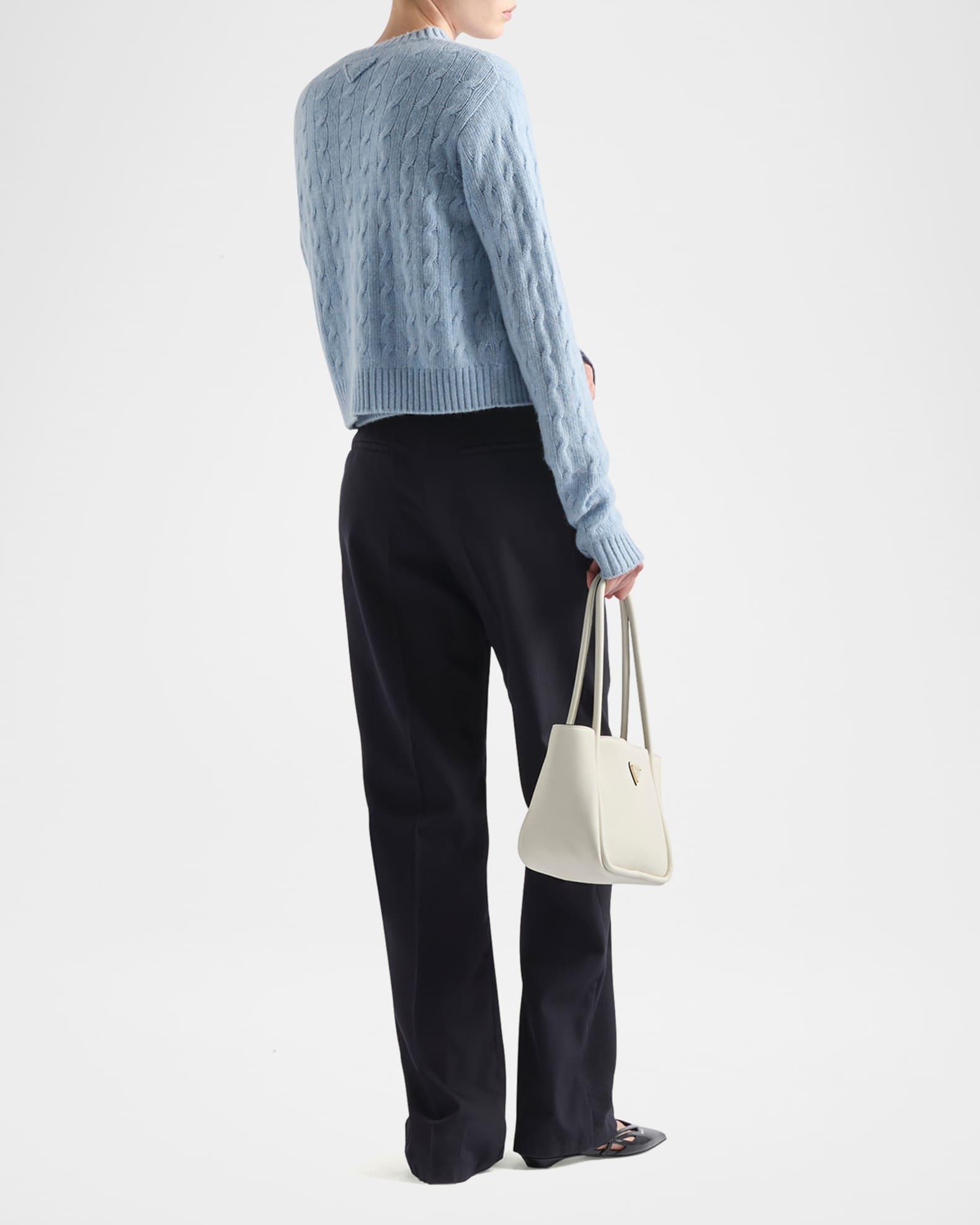 Boxy Cable Cashmere Cardigan Product Image