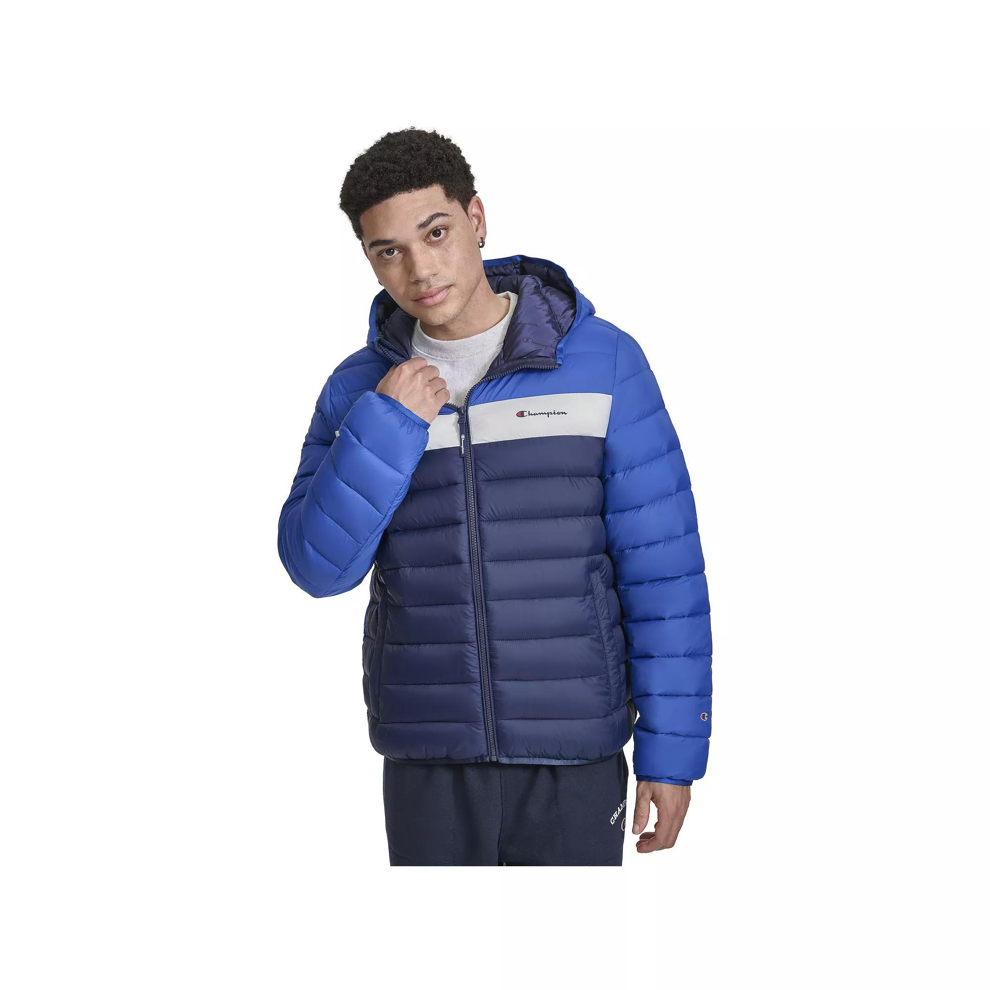 Mens Champion Lightweight Puffer Jacket with Hood Product Image