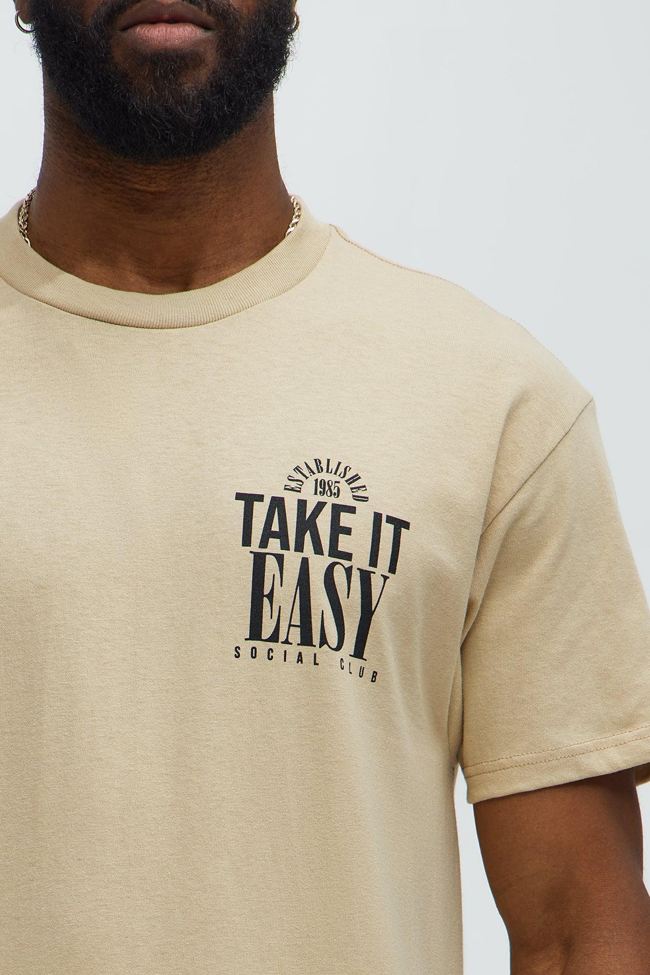 Take It Easy Relax Short Sleeve Tee - Sand Male Product Image