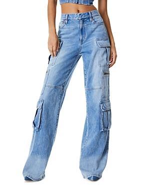 Cay Baggy Denim Cargo Pants Product Image