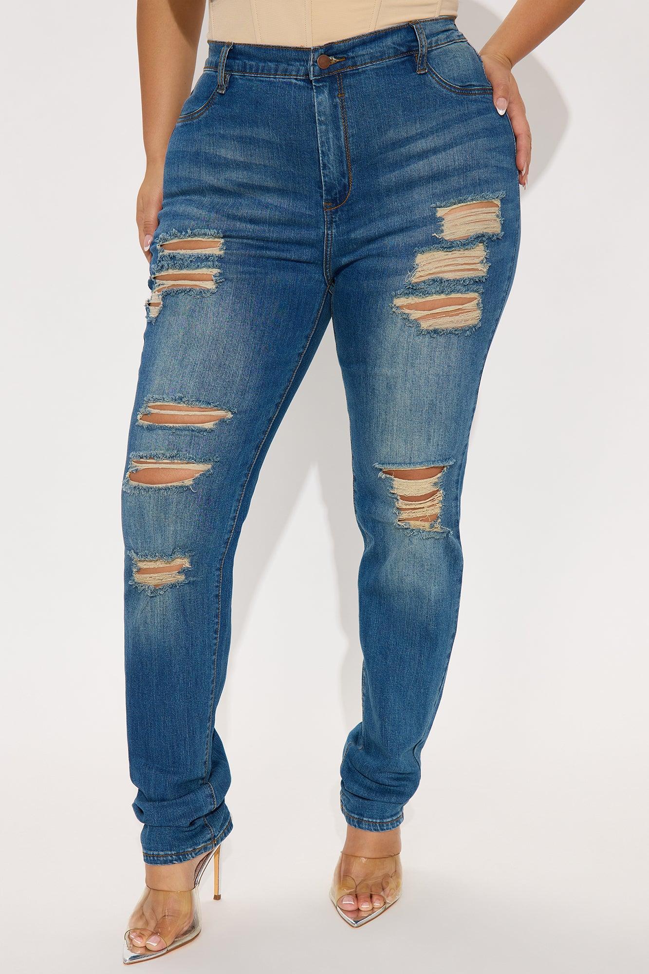 Tall Tough It Up Stretch Skinny Jeans - Dark Wash Product Image