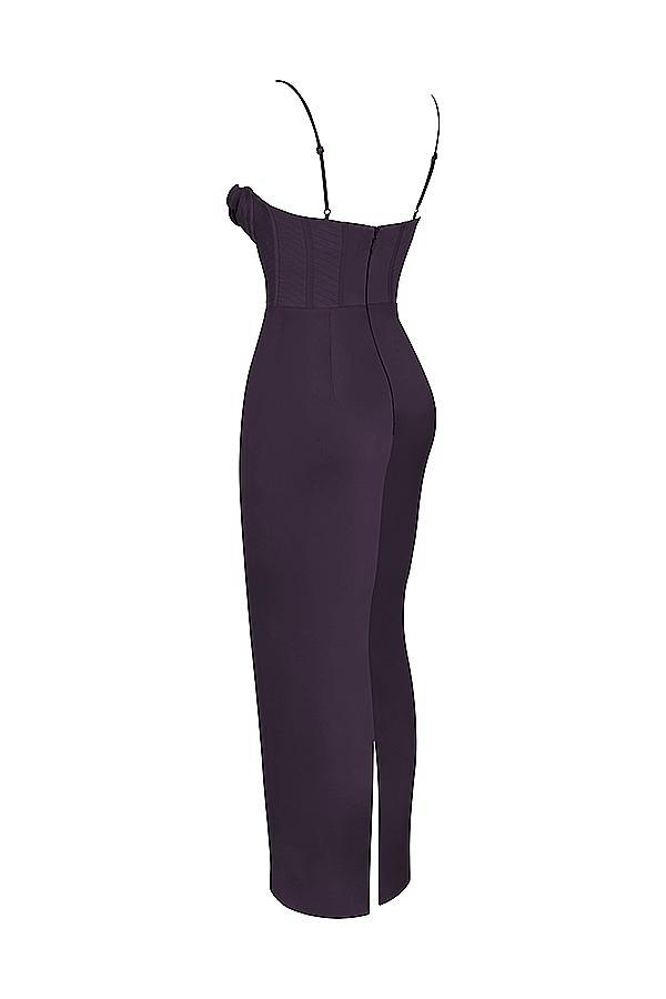 Charmaine Chocolate Corset Maxi Dress Product Image