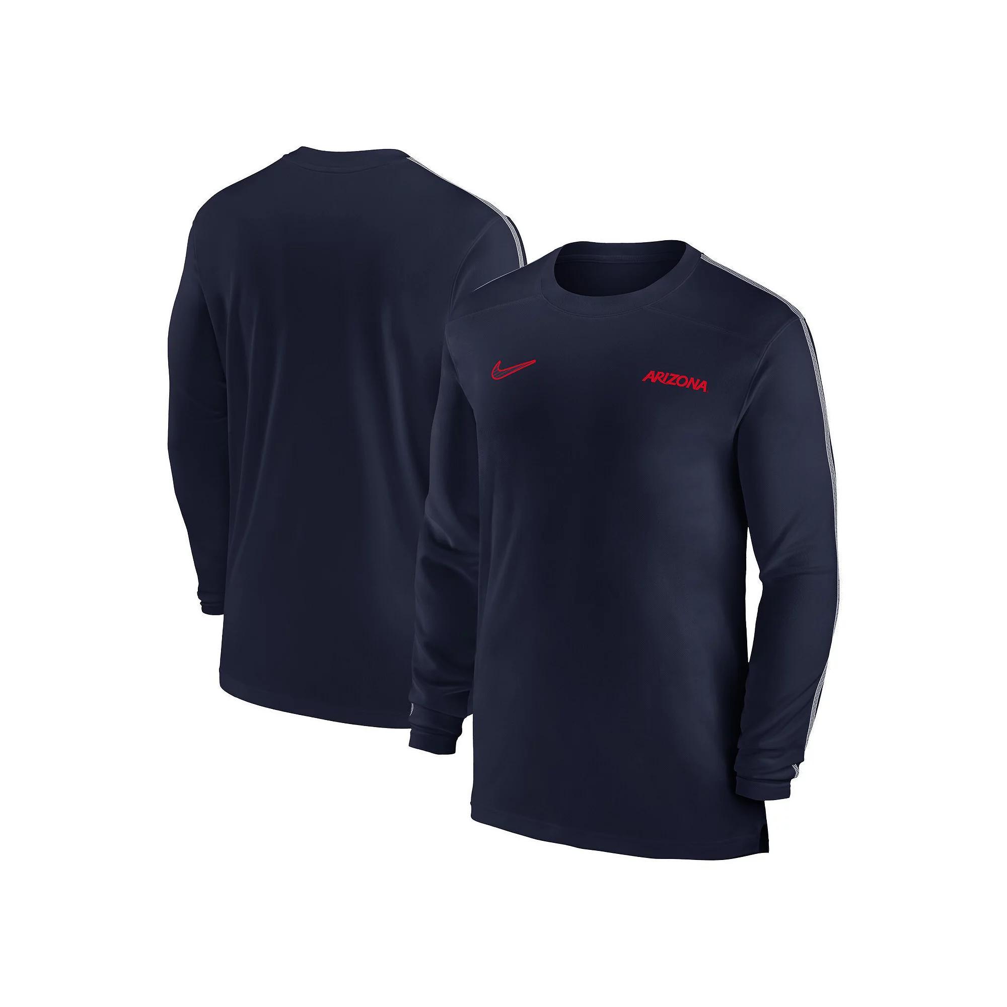 Men's Nike Orange Clemson Tigers 2024 Sideline Coach UV Performance Long Sleeve T-Shirt, Size: Large Product Image
