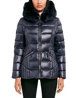 Dawn Levy Nikki Shearling Trim Puffer Coat Product Image