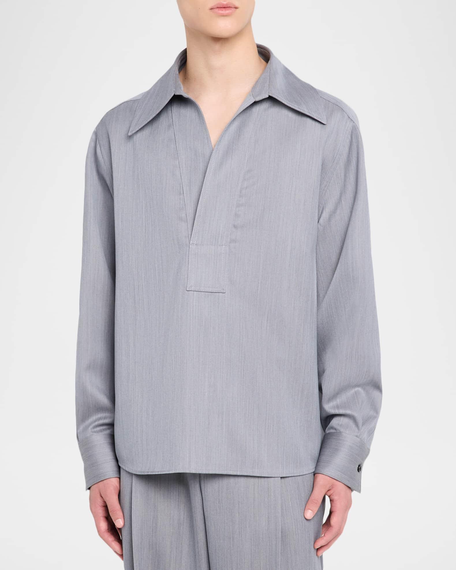 Men's Wool Chevron Popover Shirt Product Image