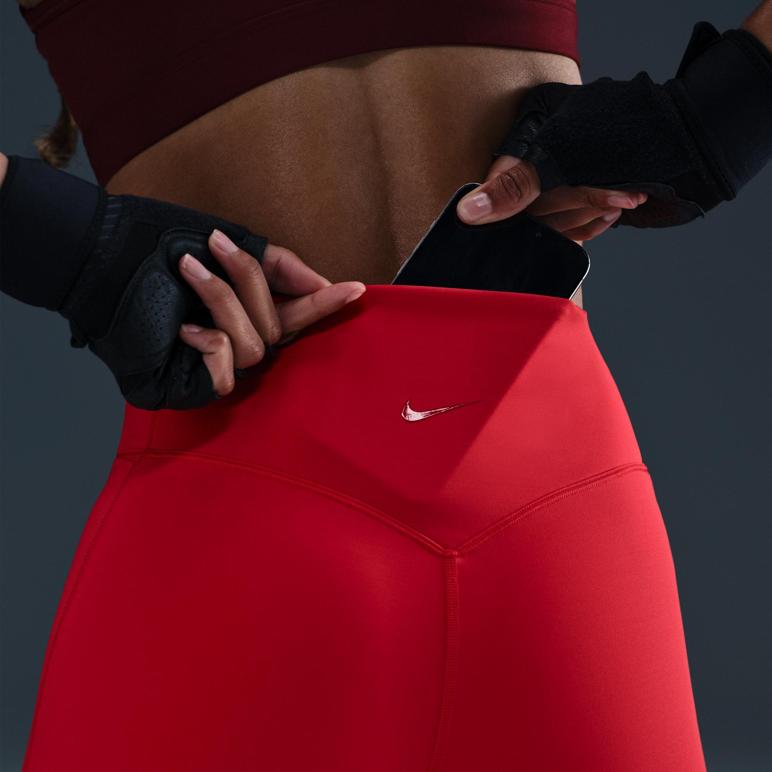 Nike Women's Universa Medium-Support High-Waisted 5" Biker Shorts with Pockets Product Image