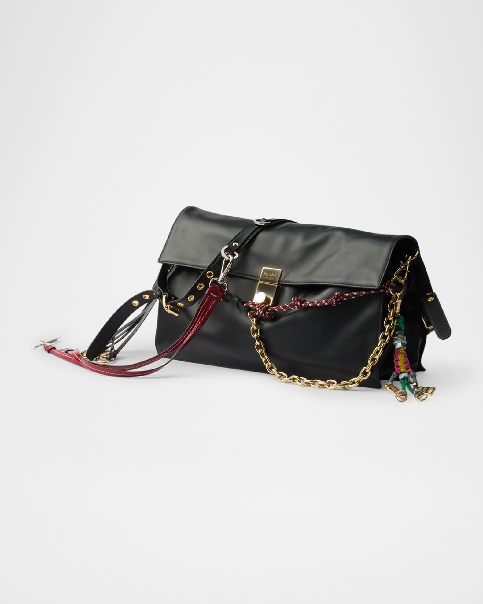 Soft Sound Large Leather Shoulder Bag with Charms Product Image